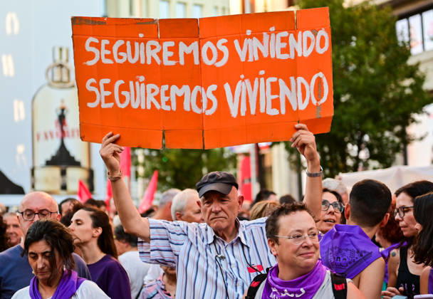 September 2, 2026, Madrid, Madrid, SPAIN: Anti-racism demonstration in Madrid s Callao Square amid the political debate over migration and the situation in Ceuta. The demonstration has been called by left-wing political parties and groups as a counter-protest to demonstrations called by Spain s People s Party (PP) and Vox. Madrid SPAIN - ZUMAz108 20260902_znp_z108_013 Copyright: xRichardxZubelzux