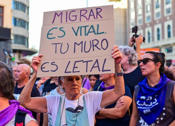 September 2, 2026, Madrid, Madrid, SPAIN: Anti-racism demonstration in Madrid s Callao Square amid the political debate over migration and the situation in Ceuta. The demonstration has been called by left-wing political parties and groups as a counter-protest to demonstrations called by Spain s People s Party (PP) and Vox. Madrid SPAIN  - ZUMAz108 20260902_znp_z108_024 Copyright: xRichardxZubelzux