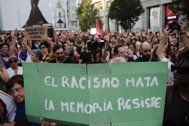 Rally in Madrid Against Racism in Ceuta Several people at a rally against racism in Ceuta, in Plaza de Callao, on September 2, 2026, in Madrid, Spain. The Madrid Internationalist Assembly has organized this protest under the slogan Let’s Put a Stop to Racism. SEPTEMBER 2, 2026 CEUTA DAY PROTEST RALLY MIGRANTS IMMIGRANTS SUPPORT SOLIDARITY CRISIS MIGRATION CRISIS HUMANITARIAN CRISIS RACISM ANTI-RACISM Madrid Madrid, Spain  Copyright: xMateoxLanzuelax 7745450