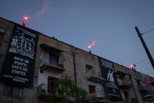 September 2, 2026, Athens, Greece: ATHENS, GREECE, SEPTEMBER 2, 2026: Aristoteles Chantzis arrives at the Prosfygika housing complex in Athens following 73 days of hospitalization after ending a prolonged hunger strike on June 24. Chantzis began the hunger strike on February 5 in connection with efforts opposing the eviction of residents from the historic Prosfygika complex. On June 24, the Municipality of Athens voted to freeze the eviction process. Athens Greece - ZUMAq101 20260902_zna_q101_138 Copyright: xAndreaxLuisxHernandezx