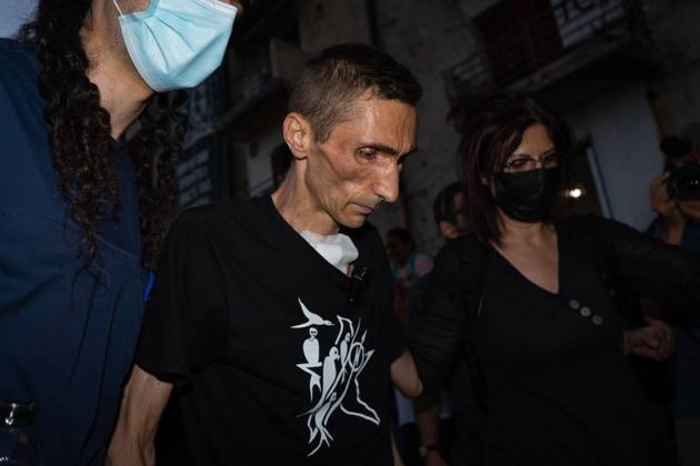 September 2, 2026, Athens, Greece: ATHENS, GREECE, SEPTEMBER 2, 2026: Aristoteles Chantzis arrives at the Prosfygika housing complex in Athens following 73 days of hospitalization after ending a prolonged hunger strike on June 24. Chantzis began the hunger strike on February 5 in connection with efforts opposing the eviction of residents from the historic Prosfygika complex. On June 24, the Municipality of Athens voted to freeze the eviction process. Athens Greece - ZUMAq101 20260902_zna_q101_150 Copyright: xAndreaxLuisxHernandezx