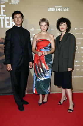 Laurence Rupp, Jella Haase, and Marie Kreutzer at the premiere of *Gentle Monster* at the Delphi Filmpalast in Berlin, September 2, 2026 Foto:xN.xKubelkax xFuturexImagex monster_6907