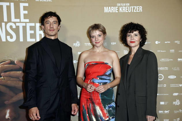 Laurence Rupp, Jella Haase, and Marie Kreutzer at the premiere of *Gentle Monster* at the Delphi Filmpalast in Berlin, September 2, 2026 Foto:xN.xKubelkax xFuturexImagex monster_6908