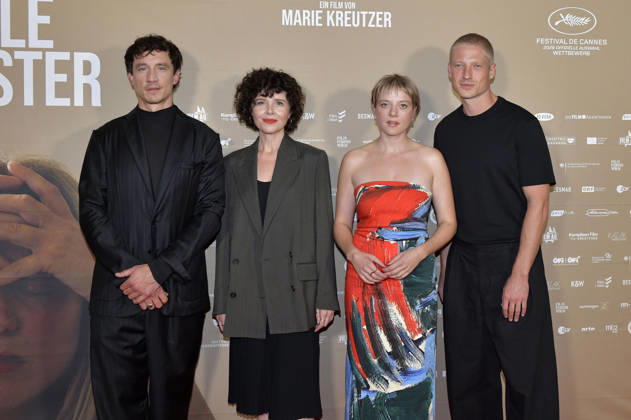 Laurence Rupp, Marie Kreutzer, Jella Haase, and Anton Rubtsov at the premiere of *Gentle Monster* at the Delphi Filmpalast in Berlin, September 2, 2026 Foto:xM.xBehrensx xFuturexImagex monster_6940