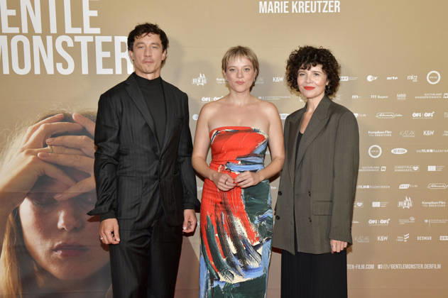 Laurence Rupp, Jella Haase, and Marie Kreutzer at the premiere of *Gentle Monster* at the Delphi Filmpalast in Berlin, September 2, 2026 Foto:xM.xBehrensx xFuturexImagex monster_6942