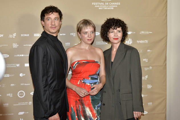 Laurence Rupp, Jella Haase, and Marie Kreutzer at the premiere of *Gentle Monster* at the Delphi Filmpalast in Berlin, September 2, 2026 Foto:xM.xBehrensx xFuturexImagex monster_6943