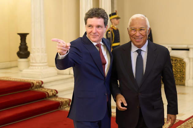 Antonio Costa Official Visit to Romania Bucharest, Romania. 3rd Sep, 2026: Antonio Costa (R) President of the European Council is welcomed by Nicusor Dan (L), President of Romania, at Cotroceni Palace. Bucharest Romania Copyright: xLucianxAlecux