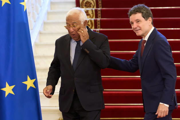 Antonio Costa Official Visit to Romania Bucharest, Romania. 3rd Sep, 2026: Antonio Costa (L) President of the European Council is welcomed by Nicusor Dan (R), President of Romania, at Cotroceni Palace. Bucharest Romania Copyright: xLucianxAlecux