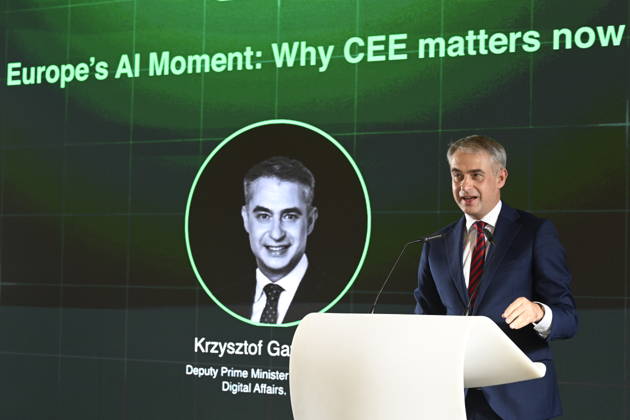 Polish Deputy Prime Minister, Minister for Digitalisation Krzysztof Gawkowski attends a meeting of artificial intelligence (AI) experts from Central and Eastern Europe, CEE AI Summit 2026, in Prague, Czech Republic, on September 3rd, 2026. (CTKxPhoto MichalxKrumphanzl) CTKPhotoP2026090302957  CTKPhotoP2026090302957