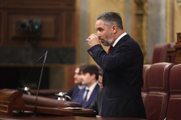 Sánchez Appears Before Congress to Report on the Government’s Response to the Migration Crisis in Ceuta Vox President Santiago Abascal speaks during a plenary session in the Congress of Deputies on September 3, 2026, in Madrid, Spain. Sánchez is appearing this Thursday before the full Congress to report on the government’s handling of the events that have taken place in Ceuta since July 30 and on the current situation in the autonomous city. SEPTEMBER 3, 2026 Madrid, Spain  Copyright: xEduardoxParrax 7746034