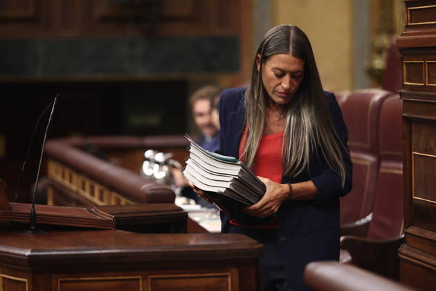Sánchez Appears Before Congress to Report on the Government’s Response to the Migration Crisis in Ceuta Junts’ spokesperson in Congress, Miriam Nogueras, speaks during a plenary session in the Congress of Deputies on September 3, 2026, in Madrid, Spain. Sánchez will appear before the full Congress this Thursday to report on the government’s handling of the events that have taken place in Ceuta since July 30 and on the current situation in the autonomous city. SEPTEMBER 3, 2026 Madrid, Spain  Copyright: xEduardoxParrax 7746163