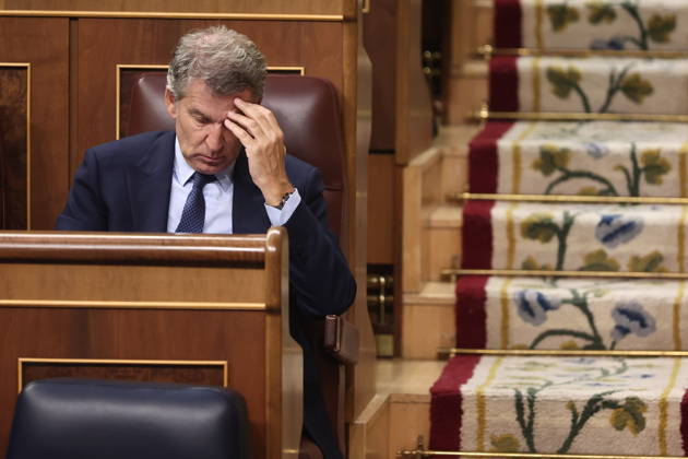 Sánchez Appears Before Congress to Report on the Government’s Response to the Migration Crisis in Ceuta Alberto Núnez Feijóo, president of the Popular Party, during a plenary session in the Congress of Deputies on September 3, 2026, in Madrid, Spain. Sánchez is appearing before the full Congress this Thursday to report on the government’s handling of the events that have taken place in Ceuta since July 30 and on the current situation in the autonomous city. SEPTEMBER 3, 2026 Madrid, Spain  Copyright: xEduardoxParrax 7746166