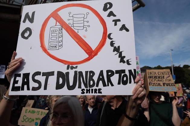 September 3, 2026, Edinburgh, Scotland, UK: Campaign group Action To Protect Rural Scotland, along with representatives from fourteen local campaign groups opposed to proposed AI data centres, held a protest outside the Scottish Parliament in Edinburgh. Campaigners are calling for an immediate moratorium on hyperscale data centres, arguing that they could place unprecedented demands on Scotlands electricity infrastructure and have environmental consequences for nearby communities. Edinburgh UK - ZUMAs357 20260903_zip_s357_026 Copyright: xCameronxScottx