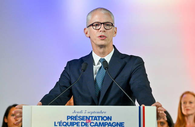 Franck Riester, a member of the National Assembly for Ensemble Pour la République and presidential campaign manager for the Renaissance party; Gabriel Attal, secretary-general of the Renaissance party and candidate in the upcoming presidential election, speaks at a press conference to introduce his campaign team at the Renaissance headquarters in Paris, France, on September 3, 2026 Christian Liewig Bestimage General Secretary of the French centrist party Renaissance and upcoming presidential election candidate Gabriel Attal during a press conference to present his campaign team at the Renaissance headquarters in Paris, France, on September 3, 2026 Paris, France Copyright: xChristianxLiewigx xBestimagexChristianxLiewigx xBestimagex