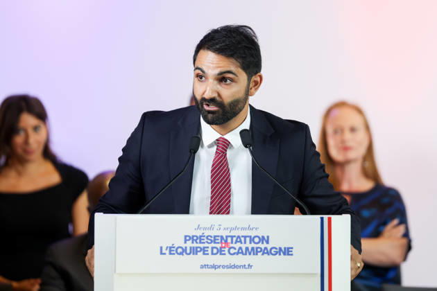 Jad Zahab at the presentation of Gabriel Attal s campaign team at the Renaissance headquarters Gabriel Attal presents his campaign team at the Renaissance headquarters 459368 September 3, 2026 France  Copyright: xLionelxGuericolasx xStarfacex STAR_459368_017