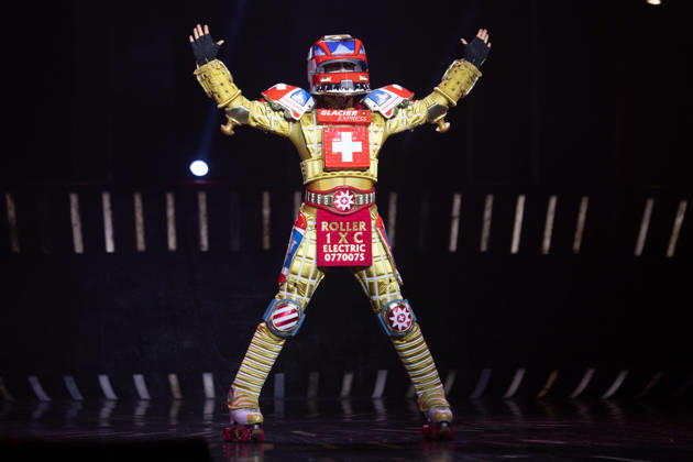 Singer Tom ROWLAND in the costume of the Glacier Express’s new TICK TACK train. The musical Starlight Express in Bochum features the Swiss Glacier Express TICK TACK as a new train in the show. Starlight Express Theater in Bochum, June 12, 2018