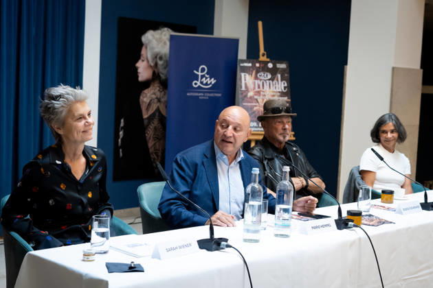20th Anniversary of the Pyronale, Press Conference in Berlin, 20th Anniversary of the Pyronale, Press Conference, Atrium of the Hotel Luc, Mario Hempel, Eva Maria Encina, Rudolf Schenker, Sarah Wiener, Berlin, Berlin, GER