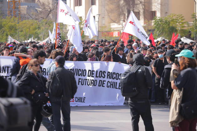 Santiago, September 3, 2026 The so-called Student Solidarity Network, which brings together college students, in conjunction with high school students from Aces, is calling for a march under the slogan Students, Defend Chile’s Future Luis Quinteros Aton Chile, Santiago Chile Aton 1186632  Copyright: LUISxQUINTEROS ATONxCHILE