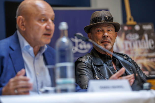 Press Conference on the Pyronale: Mario Hempel and Rudolf Schenker at a press conference on the 2026 Pyronale on September 3, 2026, in Berlin, Berlin, Berlin, Germany, at the Hotel Luc
