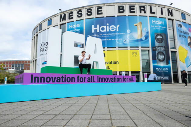 Highlights from IFA 2026 in Berlin, Germany, on September 3, 2026 2026 3D IFA logo at the entrance to Messe Süd