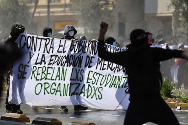 Santiago, September 3, 2026 The so-called, Student Solidarity Network, which brings together college and high school students from Aces, is calling for a march under the slogan, Students, Defend Chile’s Future. Jonnathan Oyarzun Aton Chile, Santiago Chile Aton 1186716  Copyright: JONNATHANxOYARZUN ATONxCHILE