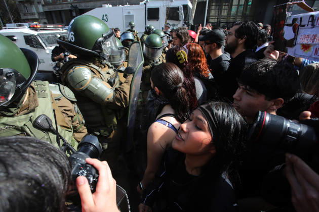 Santiago, September 3, 2026 The so-called, Student Solidarity Network, which brings together college and high school students from Aces, is calling for a march under the slogan, Students, Defend Chile’s Future. Jonnathan Oyarzun Aton Chile, Santiago Chile Aton 1186738  Copyright: JONNATHANxOYARZUN ATONxCHILE