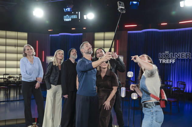 Susanne Hegenscheidt, Nina Ruge, Torsten Sträter, Micky Beisenherz, Bülent Ceylan, and Susan Link during the taping of the WDR talk show *Kölner Treff* at WDR Studio BS 3 in Cologne, September 3, 2026 Foto:xR.xSchmiegeltx xFuturexImagex koelner_treff0309_6902