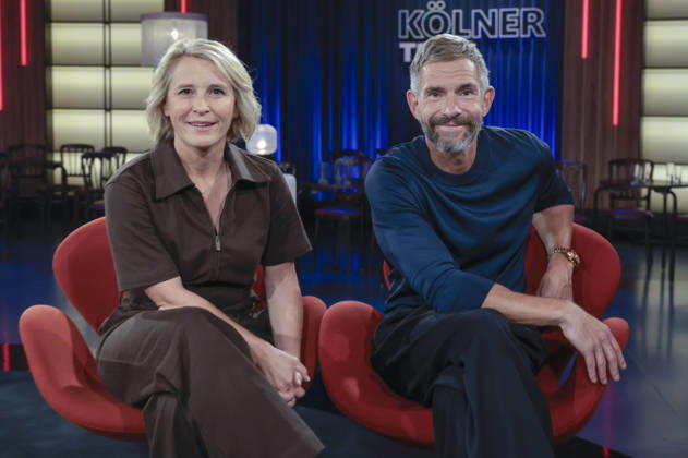 Susan Link and Micky Beisenherz during the taping of the WDR talk show Kölner Treff at WDR Studio BS 3 in Cologne, September 3, 2026 Foto:xR.xSchmiegeltx xFuturexImagex koelner_treff0309_6947