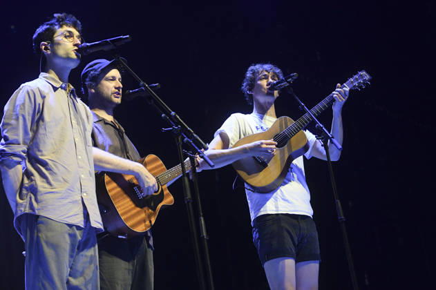 Christopher Annen, Severin Kantereit, and Henning May of AnnenMayKantereit performing live at a concert at the ZAG Arena in Hanover on September 3, 2026 Foto:xN.xHeuselx xFuturexImagex annenmaykantereit_6911