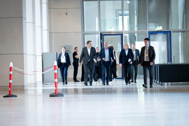 SPD, Bundestag Caucus, Caucus Retreat in Berlin, Reichstag Building, Caucus Retreat, Meeting, SPD, Bundestag Caucus, Press Statement, Caucus Chair, Matthias Miersch, Chair, Lars Klingbeil, Vice Chancellor, Bärbel Bas, Federal Minister, Chair Berlin Berlin GER