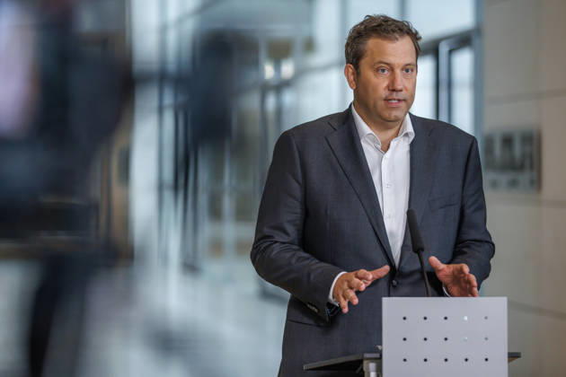 Closing remarks by Lars Klingbeil of the SPD, Federal Minister of Finance, during a closing statement on September 4, 2026, in Berlin, Berlin, Berlin, Germany, at the Reichstag