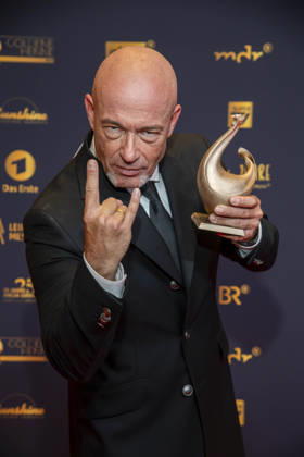 ABB GOLDHENNE: Graf Unheilig, winner of the award, appeared on the red carpet with Henne at the 32nd Golden Hen Audience Award ceremony at the Neue Messe Leipzig on September 4, 2026, in Leipzig, Saxony, Germany