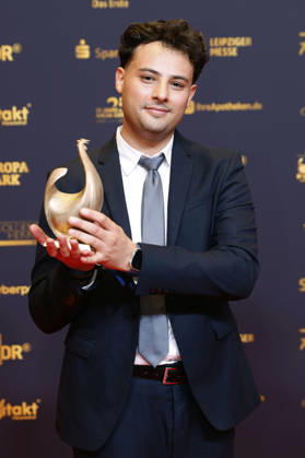 Majeed Yarim at the 32nd Golden Hen Awards ceremony in 2026 at the Leipzig Trade Fair, Leipzig, September 4, 2026 Foto:xR.xStoffelsx xFuturexImagex henne_6648