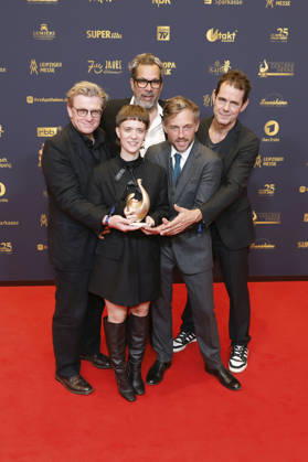 Hendrik Handloegten, Liv Lisa Fries, Achim von Borries, Volker Bruch, and Tom Tykwer at the 32nd Golden Hen Awards ceremony in 2026 at the Leipzig Trade Fair, September 4, 2026 Foto:xR.xStoffelsx xFuturexImagex henne_6650