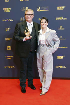 Hape Kerkeling and Tahnee Schaffarczyk at the 32nd Golden Hen Awards ceremony in 2026 at the Leipzig Trade Fair, September 4, 2026 Foto:xR.xStoffelsx xFuturexImagex henne_6655