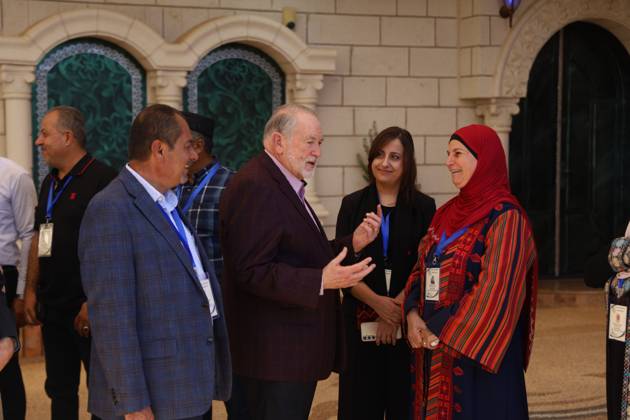 U.S. Ambassador Mike Huckabee Meets Palestinian Residents in Turmus Ayya TURMUS AYYA, RAMALLAH, PALESTINE SEPTEMBER 5, 2026: U.S. Ambassador to Israel Mike Huckabee meets Palestinian residents during a visit to the town of Turmus Ayya in the occupied West Bank. Residents raised concerns about attacks and harassment by Israeli settlers in and around the community. Ramallah Palestine, State of Copyright: x xSalmanxMohsenxAlkhatibx xJNAxPressx