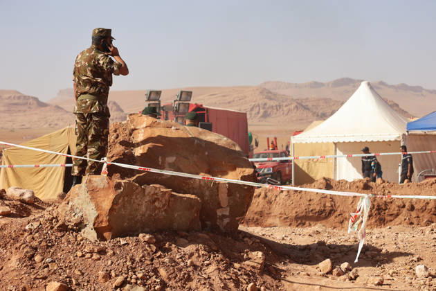 Rescue efforts continue for 10-year-old boy trapped in well in Algeria EL BAYADH, ALGERIA - SEPTEMBER 5: Rescue efforts continue for 10-year-old Ayoub Mohamed Fayid, who fell into a well at his family s farm in the town of Ghassoul in El Bayadh Province, western Algeria, on September 5, 2026. Efforts to rescue the child have continued uninterrupted as the operation enters its fourth day. Hamza Zait Anadolu El Bayadh Algeria. Editorial use only. Please get in touch for any other usage.  Copyright: x2026xAnadoluxHamzaxZaitx