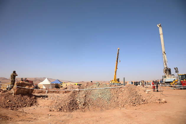 Rescue efforts continue for 10-year-old boy trapped in well in Algeria EL BAYADH, ALGERIA - SEPTEMBER 5: Rescue efforts continue for 10-year-old Ayoub Mohamed Fayid, who fell into a well at his family s farm in the town of Ghassoul in El Bayadh Province, western Algeria, on September 5, 2026. Efforts to rescue the child have continued uninterrupted as the operation enters its fourth day. Hamza Zait Anadolu El Bayadh Algeria. Editorial use only. Please get in touch for any other usage.  Copyright: x2026xAnadoluxHamzaxZaitx