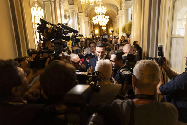 Jordan Bardella at the TEHA 2026 - Cenobbio The arrival of MEP Jordan Bardella, president of Rassemblement National at the Opening of the TEHA 2026 Forum, The European House Ambrosetti Forum 2026, Intelligence on the World, Europe, and Italy, on September 5, 2026, at Villa d Este in Cernobbio, Como, Italy. Photo by Francesco Enriquez IPA ABACAPRESS.COM Como Italy Copyright: xIPA ABACAx