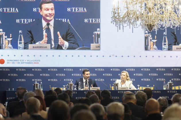 Jordan Bardella at the TEHA 2026 - Cernobbio The speech of MEP Jordan Bardella, president of Rassemblement National at the TEHA 2026 Forum, The European House Ambrosetti Forum 2026, Intelligence on the World, Europe, and Italy, on September 5, 2026, at Villa d Este in Cernobbio, Como, Italy. Photo by Francesco Enriquez IPA ABACAPRESS.COM Como Italy  Copyright: xIPA ABACAx