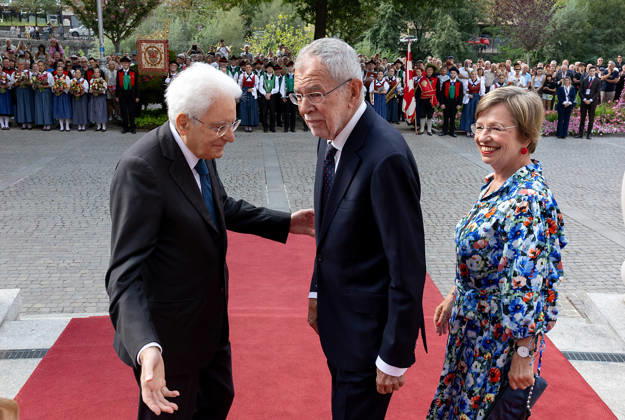 September 5, 2026, Merano, Rome, Italy: President Sergio Mattarella with the Federal President of the Republic of Austria, HE Mr. Alexander Van der Bellen, at the ceremony on the occasion of the Day of Autonomy , Merano, 05 09 2026 Merano Italy  - ZUMAa289 20260905_zia_a289_006 Copyright: xPaoloxGiandottix xAgfx
