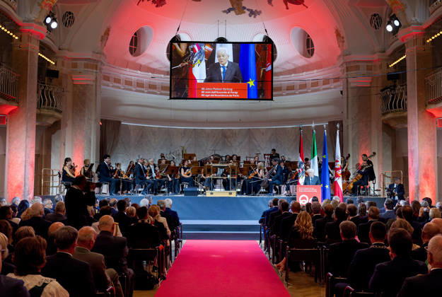 September 5, 2026, Merano, Rome, Italy: President Sergio Mattarella during the ceremony on the occasion of the Day of Autonomy , Merano, today 5 September 2026. Merano Italy  - ZUMAa289 20260905_zia_a289_017 Copyright: xPaoloxGiandottix xAgfx