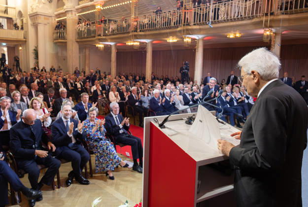 September 5, 2026, Merano, Rome, Italy: President Sergio Mattarella during the ceremony on the occasion of the Day of Autonomy , Merano, today 5 September 2026. Merano Italy  - ZUMAa289 20260905_zia_a289_018 Copyright: xPaoloxGiandottix xAgfx