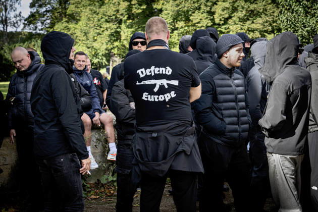 The Danish People is holding a so-called remigration march. Activists from the right and left wings are holding demonstrations. The initiative The Danish People is holding a so-called remigration march and is being met by a counter-demonstration organized by the Joint Initiative Against Racism and Discrimination in Østerbro, Cop  Copyright: NILSxMEILVANG NilsxMeilvangx spdk20260905-160310-L