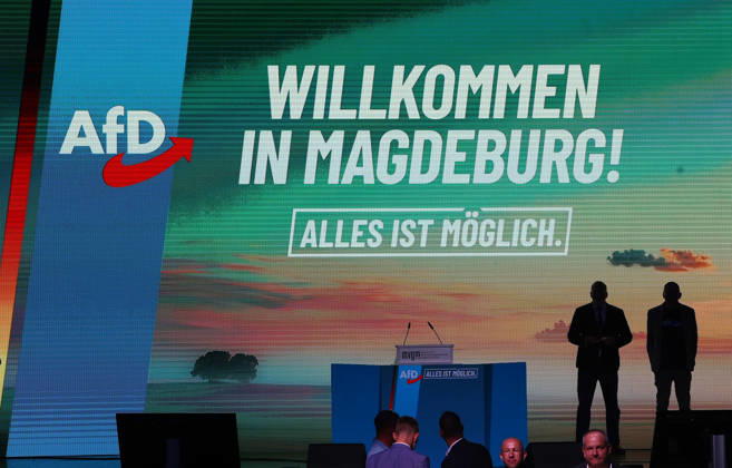 AfD Wahlkampfabschluss in Magdeburg , Sachsen-Anhalt , Deutschland . September 05 , 2026 . Photo by: Davide Elias IPA Photo Pressefoto DENL Copyright: xDavidexEliasx