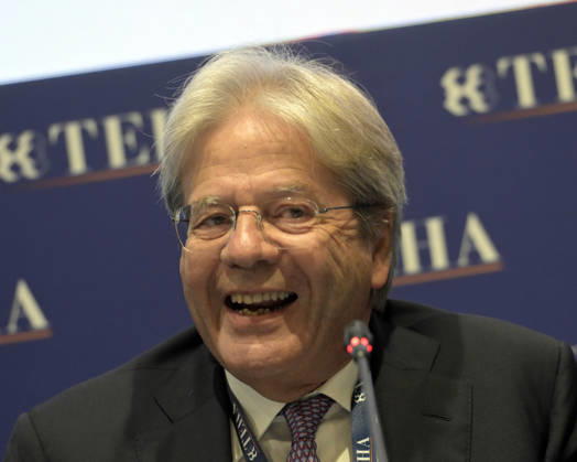 Photo by Mario Romano, IPP Cernobbio, Co., September 2, 2026, Ambrosetti Cernobbio THEA 2026; pictured: Paolo Gentiloni, Italy Photo Press World. Copyright Ambrosetti Cernobbio THEA 2026