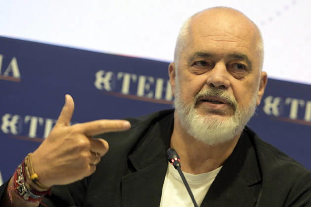 Photo by Mario Romano, IPP Cernobbio, Sept. 2, 2026, Ambrosetti Cernobbio THEA 2026. Pictured: Edi Rama, Prime Minister of Albania. Italy Photo Press World. Copyright Ambrosetti Cernobbio THEA 2026
