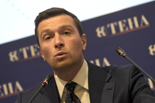 Photo by Mario Romano, IPP Cernobbio, Sept. 2, 2026, Ambrosetti Cernobbio THEA 2026. Pictured: Jordan Bardella, president of the Rassemblement National Italy. Photo Press World. Copyright Ambrosetti Cernobbio THEA 2026
