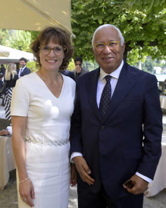 Photo by Mario Romano, IPP Cernobbio, September 2, 2026. Ambrosetti Cernobbio THEA 2026. Pictured: Antonio Costa, President of the European Council, and Jessika Roswall, European Commission. Italy Photo Press World. Copyright Ambrosetti Cernobbio THEA 2026