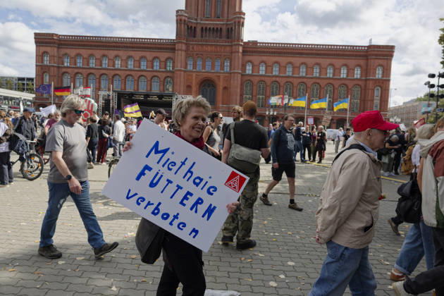 Demonstration Against High Rents in Berlin, September 5, 2026, Germany, Berlin: A demonstration organized by numerous organizations in downtown Berlin against high rents, rent gouging, and displacement, and in support of the expropriation and municipalization of large housing stocks